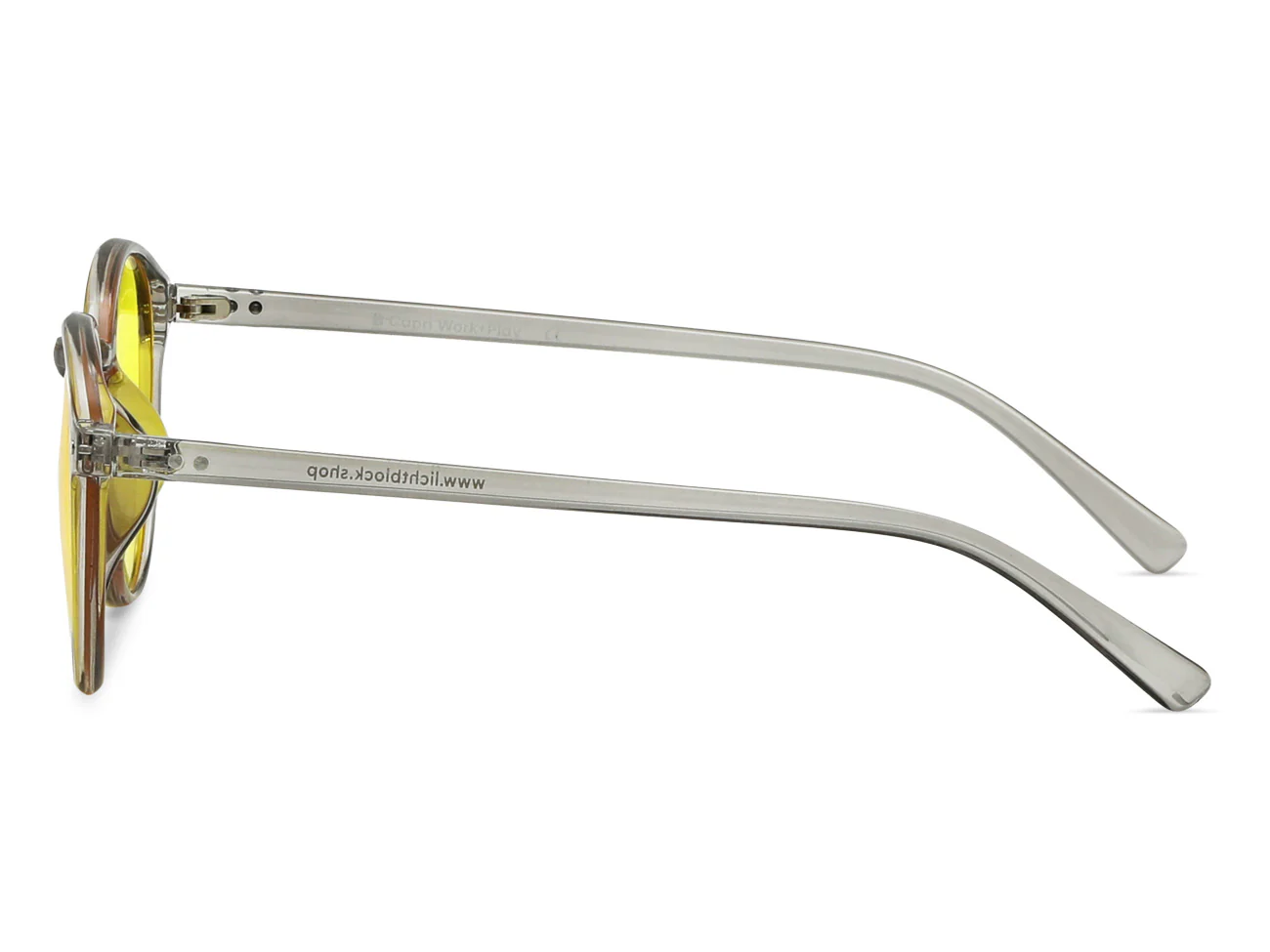 Capri Work+Play - Arbeitsplatz/Gaming Blueblocker Brille Grau-Transparent - Image 3